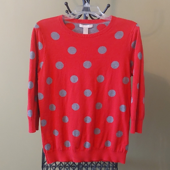 Banana Republic Sweaters - Banana Republic Red and Gray Sweater. Size L